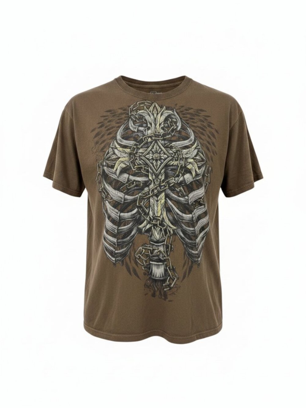 MMA Elite t-shirt XL mens skull bones graphic image vintage Y2K tee